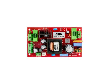 Zasilacz buforowy SMPS, Vin 230VAC, Vout 24VDC, Iout 3A, Pout 72W, moduł do zabudowy, typu AUPS-70-240-OF