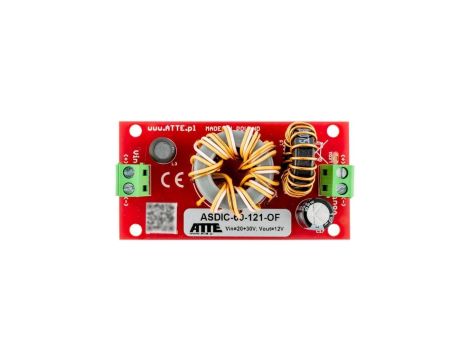 Izolowana przetwornica obniżająca napięcie do 12V Vin 20...30VDC, Vout 12VDC, Iout 5A, Pout 60W, moduł do zabudowy