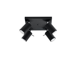 Plafon RING 4 czarny