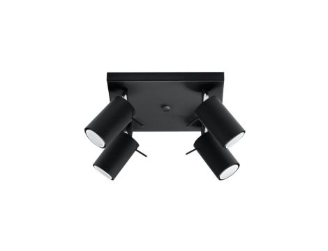 Plafon RING 4 czarny