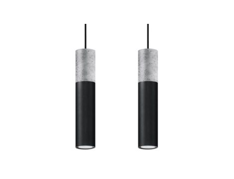 Lampa wisząca BORGIO 2 czarny