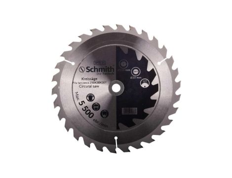 Tarcza piła do drewna widiowa 250x30 30T Schmith