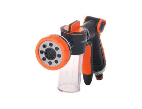 Zraszacz ogrodowy pistolet 8w1 z dozownikiem Schmith