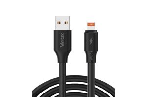 Kabel USB - lightning 120W 3A 1m fast line czarny VA0120 Vayox