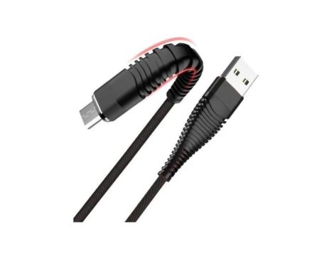 Kabel USB - USB C wzmacniany czarny LB0153 LIBOX