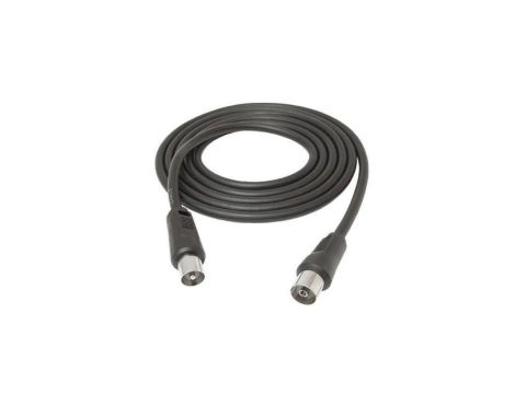 Kabel antenowy wtyk / gniazdo 3m czarny LB0159 LIBOX