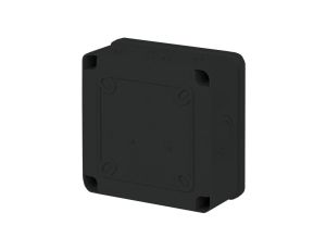 Puszka instalacyjna n/t ABS 100x100x50 czarna IP65 CZPI.100X100X50