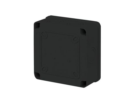 Puszka instalacyjna n/t ABS 100x100x50 czarna IP65 CZPI.100X100X50