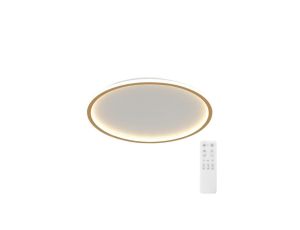 Plafon LED okrągły złoty Abigali 500*45mm 36W - trzy barwy, ściemnialny - Pilot