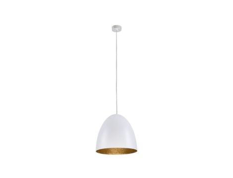 LAMPA WISZĄCA EGG M BIAŁO-ZŁOTY 9021 Nowodvorski