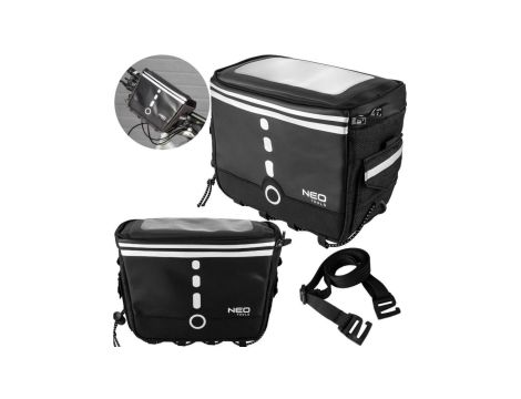 Wodoodporna torba rowerowa 23x18x21x17cm poliester 600D TPU NEO 91-009