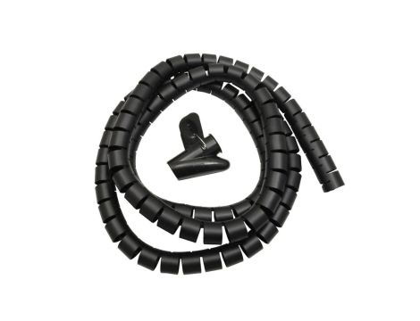 Organizator maskownica kabli, 25mm x 2m Maclean MCTV-676 B czarna MCTV-676