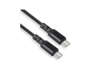 Kabel 2 x USB-C 15W Maclean, wspierający QC 3.0, przesył danych, 3A, , czarny, dł. 1m, MCE493