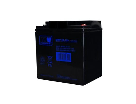 Akumulator VRLA AGM 12V 28Ah (żywotność 12lat) MWP 28-12h