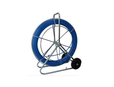 Włókno szklane do przeciągania kabli i przewodów 11mm / 100m - niebieskie, STALKA DO ZACIĄGANIA KABLIWS 11/100