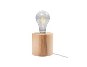 Lampa biurkowa SALGADO naturalne drewno