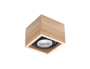 Plafon QUATRO 1 naturalne drewno