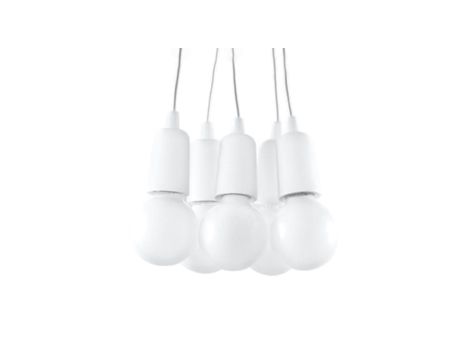 Lampa wisząca DIEGO 5 biała