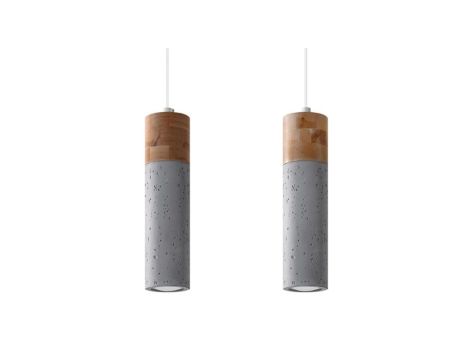 Lampa wisząca ZANE 2 szara