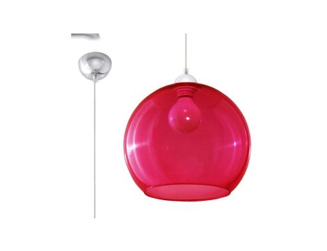 Lampa wisząca BALL czerwona