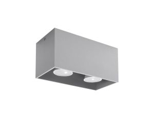 Plafon QUAD MAXI szary