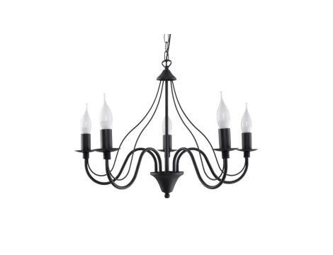 Żyrandol MINERWA 5 czarny