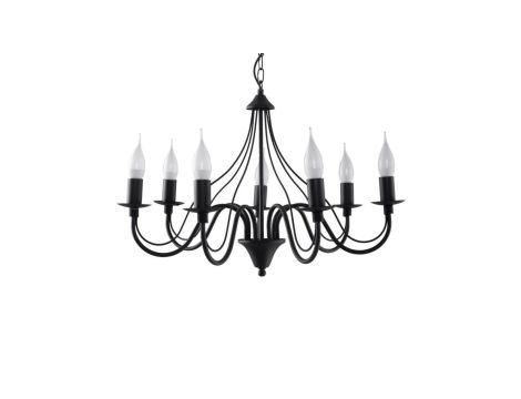 Żyrandol MINERWA 7 czarny