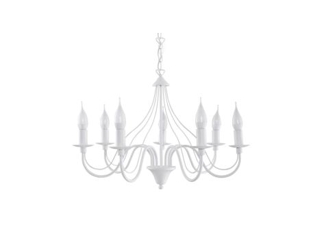 Żyrandol MINERWA 7 biały