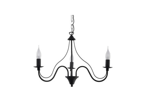 Żyrandol MINERWA 3 czarny