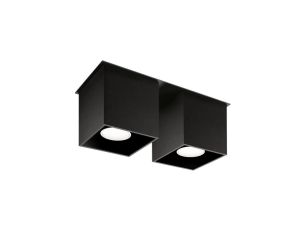 Plafon QUAD 2 czarny