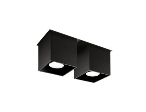 Plafon QUAD 2 czarny