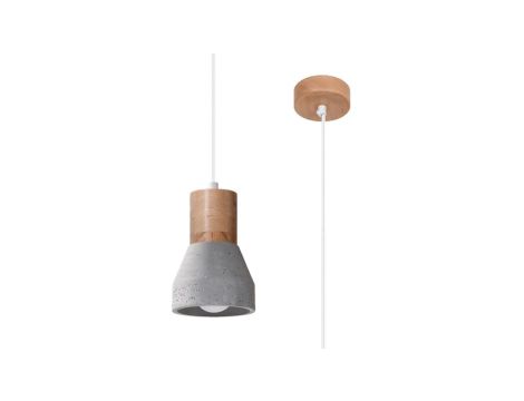 Lampa wisząca QUBIC szara