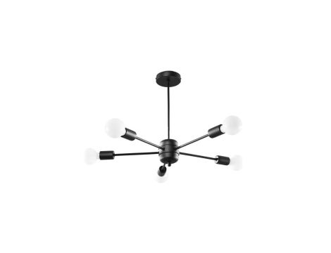 Żyrandol LANGO 5 czarny