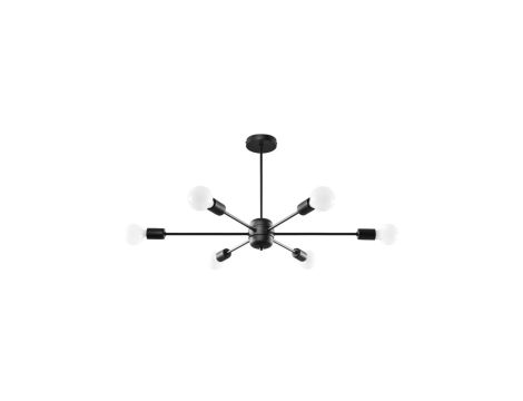 Żyrandol LANGO 6 czarny