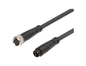 AV98A161, akcesoria, kabel połączeniowy, 3 m, żeński M8 (gniazdo) 3-pinowy prosty, męski mini (złącze)