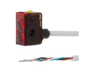 OTQ90105, czujnik optyczny, czujnik odbicia rozproszonego, 16x16x9,2mm, Sn: 2-60, 10-30V DC, 1x PNP programowalny