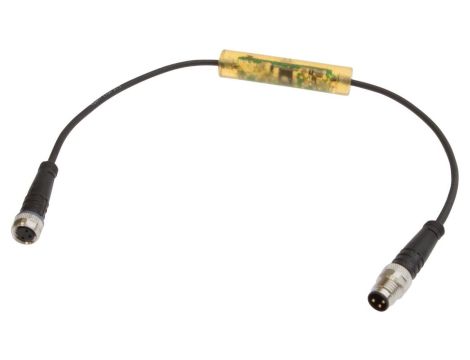 VY030175, stopień czasowy, opóźnienie włączenia, 0-0.15s, 10-35V DC, 1x NO, M8 3pin 0.3m, IP67, plastik, potencjometr