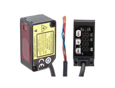 PT440303, czujnik laserowy, czujnik odbiciowy, 44x25x20m, Sn:120-280mm, triangulacja, 12-24V DC, 1x P