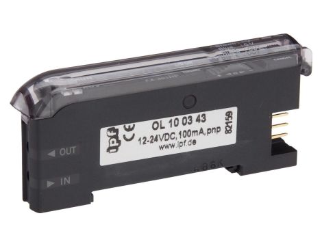 OL100343, wzmacniacz światłowodowy, 30x70x10mm, 12-24V DC, 1x PNP NC/NO, złącze wtykowe 3pin, IP40