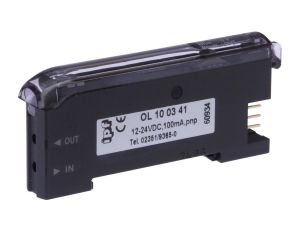 OL100341, wzmacniacz światłowodowy, 30x70x10mm, 12-24V DC, 1x PNP NC/NO, złącze wtykowe 3pin, IP40