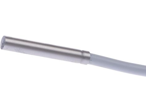 IBR4A341, czujnik indukcyjny, Ø4mm 27long, Flush, Sn: 0.8, 10-30V DC, PNP NO, złącze kablowe M12 0.3m