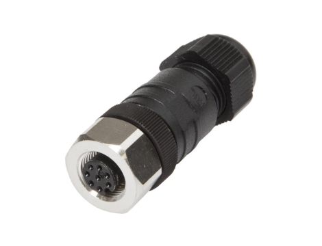 VK00382D, Gniazdo kablowe, proste, do samodzielnego montażu Złącze śrubowe, Ø3-6,5 mm, 2 A, 30 V, -25-85C