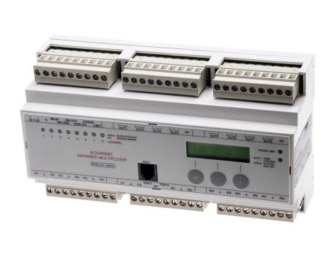 OV650840, wysokowydajna bariera świetlna, wzmacniacz, 58x95x1 60mm, 8x multipleks, 24V, NO (zwierny), 0-10V, zacisk