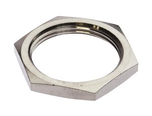 AY000027, akcesoria, nakrętka sześciokątna, M30x1,5, rozmiar klucza 36 mm, mosiądz niklowany