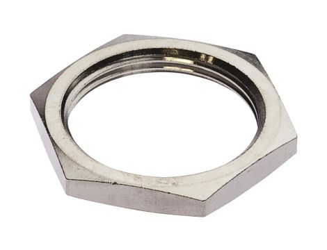 AY000027, akcesoria, nakrętka sześciokątna, M30x1,5, rozmiar klucza 36 mm, mosiądz niklowany