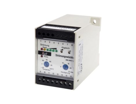 SV554800, wzmacniacz przepływu, 110x75x55mm, styk przełączny (NO/NC), zacisk, IP20, plastik, z wyświetlaczem LED