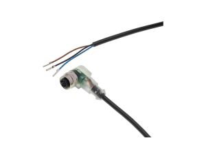 VKBE0221, Kabel połączeniowy, 25 m, żeński M12 (gniazdo) 3-pinowy kątowy, wolny koniec przewodu, 3x0,34 mm, PUR