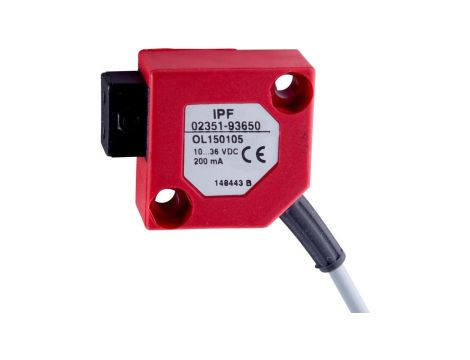 OL150105, wzmacniacz światłowodowy, 30x30x15mm, 10-35V DC, 1x PNP przełączanie światła, kabel PVC, IP67, PBTP