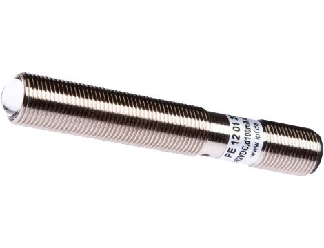 PE120120, czujnik laserowy, przelotowy odbiornik czujnika, M12x1 75long, apertura Ø1mm, Sn: 5m, 12-32V DC
