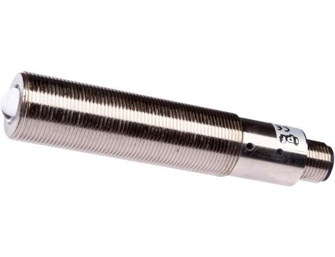 PE180121, czujnik laserowy, odbiornik czujnika przelotowego, M18x1 90long, apertura Ø1mm, Sn: 5m, 12-32V DC